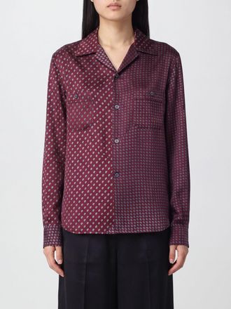 Maison Margiela Paisley Patchwork Print Satin Pajama-Style Shirt