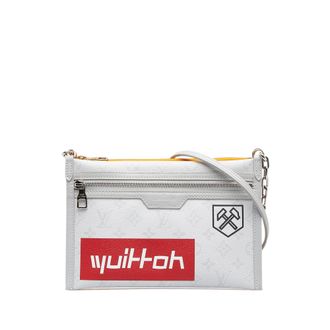 Louis Vuitton Pre-owned Womens Lv Safe Holder Crossbody Bag - White Textile - One Size