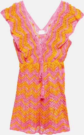 Anna Kosturova Melissa crocheted cotton minidress