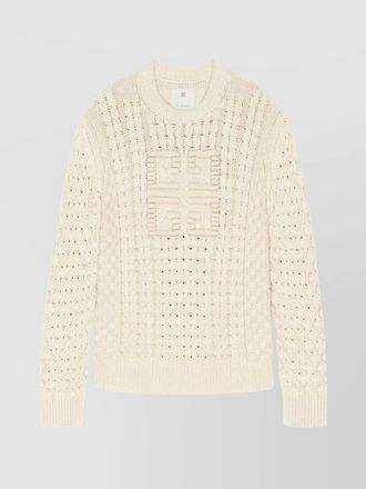 Givenchy cable-knit cotton crew-neck sweater