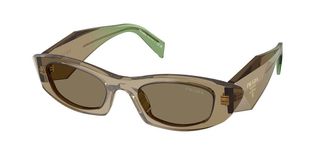 Prada PR B16S 29E90F Womens Sunglasses Brown Size 50
