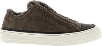 Brunello Cucinelli Grey Suede Sneakers