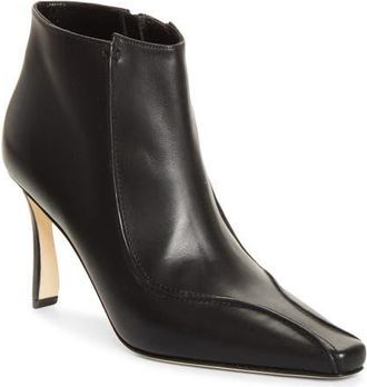 Manolo Blahnik Milleta Almond Toe Bootie in Black at Nordstrom, Size 38.5