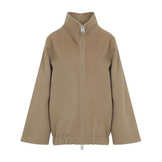 Khaite Jassen, Dames, Bruin, S, Wol, Garret Jacket