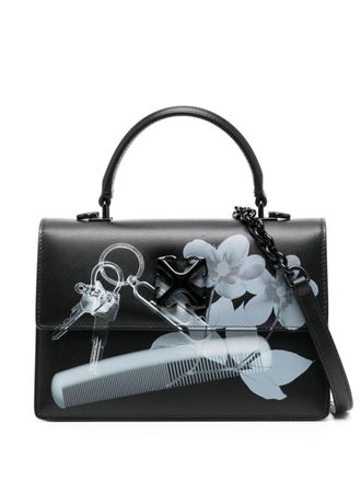 Off-white Jitney X-ray print leather bag - Black