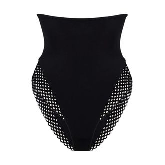 Wolford Romantische Net Controle Slip - Dames - Ondergoed - Zwart - Maat: XS Wol