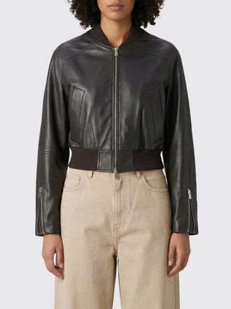 Erika Cavallini Semi Couture Bomber di pelle Omar Erika Cavallini