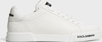 Dolce & Gabbana Mens Portofino Calf Leather Low-Top Sneakers