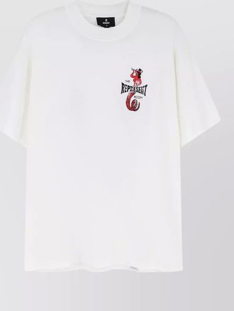 Represent graphic crew neck t-shirt short sleeves