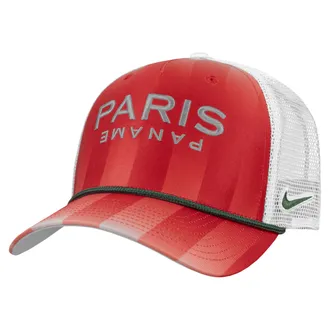 Nike Mens PSG Rise Rope Trucker Hat in Red | C16988C089PSGF-AOP