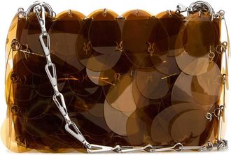 Paco Rabanne Camel Maxi Sequins Shoulder Bag