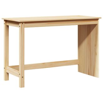 vidaXL Escritorio Marr&oacute;n 112 X 50 X 75 Cm Madera De Pino Macizo Vidaxl