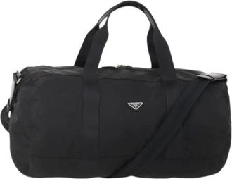 Prada Pre-owned Weekend Bags, female, Black, Size: ONE SIZE Pre-owned Vintage Boston Bag