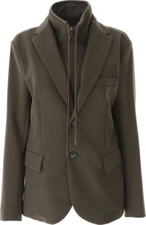 Emporio Armani Groene Jas - Heren - Blazers - Groen - M - Leer - Jassen