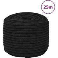 OEM Cuerda De Trabajo Negra, 12 Mm, 25 M, Poli&eacute;ster - Crezuo