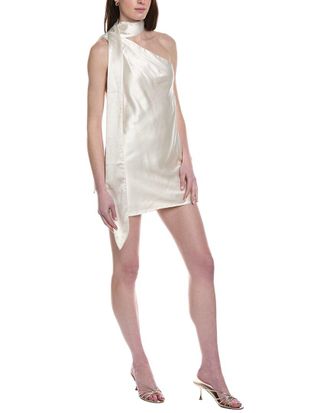 Line & Dot Gloss Scarf Mini Dress