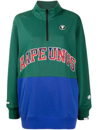 Aape By A Bathing Ape Felpa con stampa - Verde