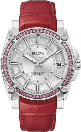 Bulova Precisionist Quartz Silver Dial Watch 96J127