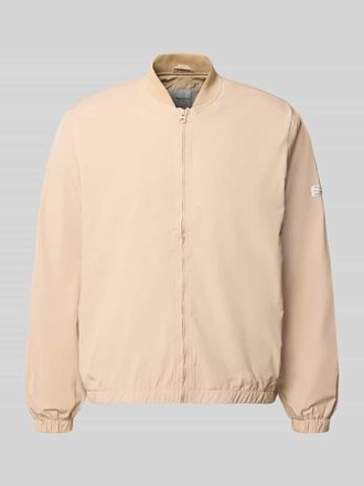Pepe Jeans London Regular Fit Bomberjacke mit College-Kragen Modell BELVEDERE in Beige, Gr&ouml;&szlig;e XXL