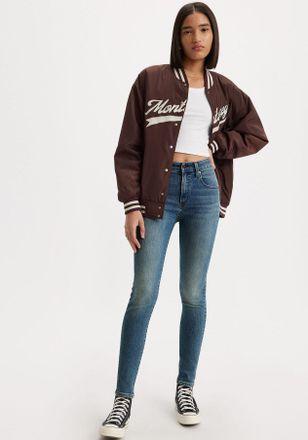 Levi's Skinny-fit-Jeans LEVIS 721 HIGH RISE SKINNY, Damen, Gr. 28, L&auml;nge 30, blau (tore it up no dx t2), Denim/Jeans, Obermaterial: 60% Baumwolle, 23% Viskos