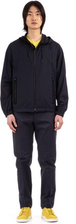 Ermenegildo Zegna Lightweight Wool-Silk Hooded Blouson