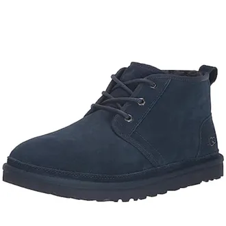 UGG Neumel Boots Mens Deep Ocean Suede Wool Lined Ankle Chukka ZAP2329