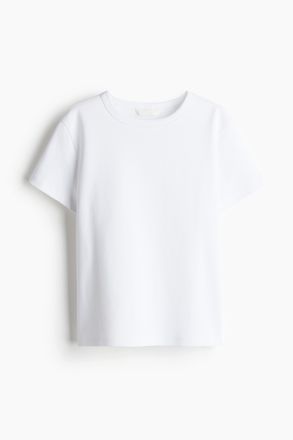 H&M T-Shirt aus Baumwolle - Weiss