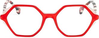 Etnia Barcelona Occhiali geometrici Viv - Rosso