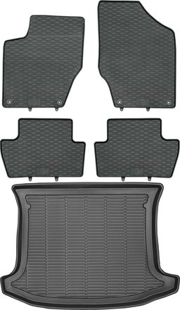 OEM Juego De Alfombrillas De Goma Para Peugeot 308 I Estate (2007-2013) + Alfombrilla Para El Maletero