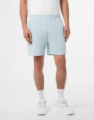 Plein Sport Pique Jogging Shorts Icon Men in Lightblue at Nordstrom, Size Xxx-Large