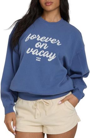 Billabong Treasure Cay Graphic Sweatshirt in Dutch Blue at Nordstrom, Size X-Small