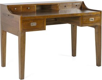 Moycor Escritorio de madera marr&oacute;n anch. 125 cm