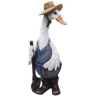 OEM Estatua De Pato De Simulaci&oacute;n Para Jard&iacute;n, Modelo De Pato De Resina Adorable, Escultura De Pato, Modelo De Pato Artificial Para Bricolaje, Decoraci&oacute;n 
