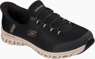 Skechers Womens Skechers Slip-Ins Glide Step Vibey Mesh Womens Black Trainers - Size: 5