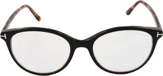 Tom Ford Blue Light Block Round Ladies Eyeglasses FT5742-B 005 53