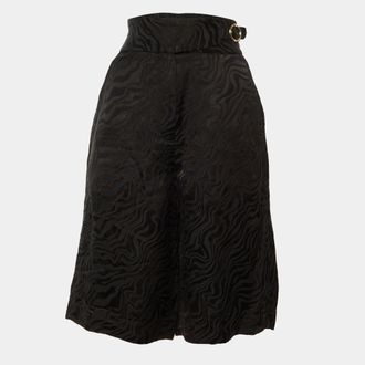 Sandro Black Jacquard Culottes M
