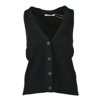Max Mara Dames, Truien, Zwart, Maat: M Katoen