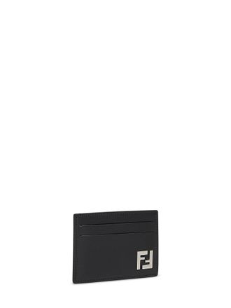 Fendi Squared FF Logo Card Case - Black