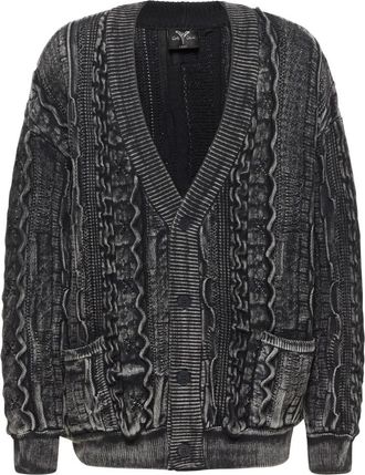 Carlo Colucci Carat 2.0 Cardigan - Heren - Vesten - Zwart - 2XL - Katoen - Truien & Vesten