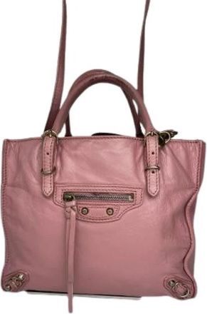 Balenciaga Pre-owned Vintage Handtas - Dames - Vintage Handtas - Roze - ONE Size - Leer - Vintage