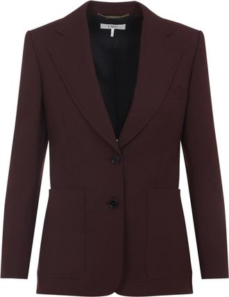 Chlo&eacute; Dames, Jassen, Paars, Maat: 4XS Wol