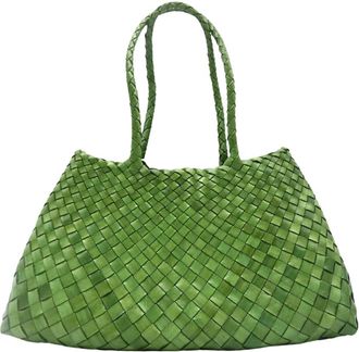 Dragon Diffusion Santa Croce Tote Bag - Dames - Shoppers - Groen - ONE Size - Leer - Tassen
