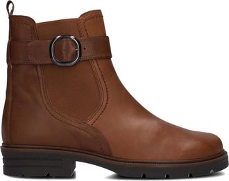 Gabor Stijlvolle Enkellaarsjes met Chunky Zool - Dames - Chelseaboots - Bruin - 38 1/2 EU - Su&egrave;de - Schoenen