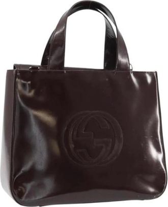 Gucci Pre-owned Handbags, female, Brown, Size: ONE SIZE Pre-owned Coated Canvas Handbag