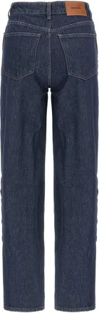 Rotate Buttoned Denim Jeans - Navy