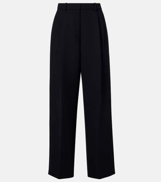 Khaite August high-rise wide-leg pants