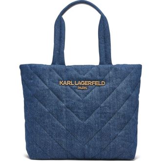 Karl Lagerfeld Voyage Tote in Washed Denim at Nordstrom
