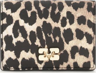 Ganni Bou animal print Card Holder Female UNI