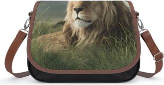 Generic Lion Small Womens Crossbody Bags Shoulder Handbag with Adjustable Strap for Travel