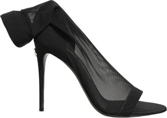 Dolce & Gabbana Short Boots - Dames - Sandalen met hakken - Zwart - 37 EU - Leer - Schoenen